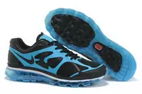 nike air max 2012 pas cher femmes-noir cyan